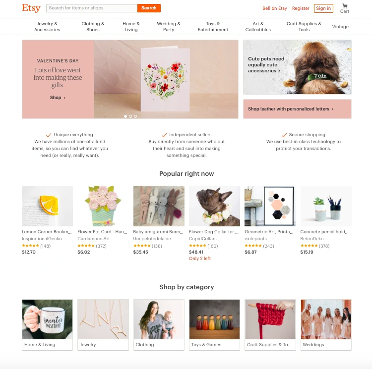 find new private label products on etsy