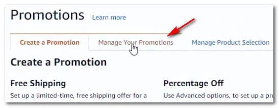 manage amazon promotions