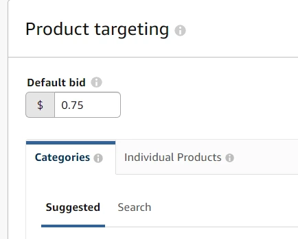 amazon product targeting