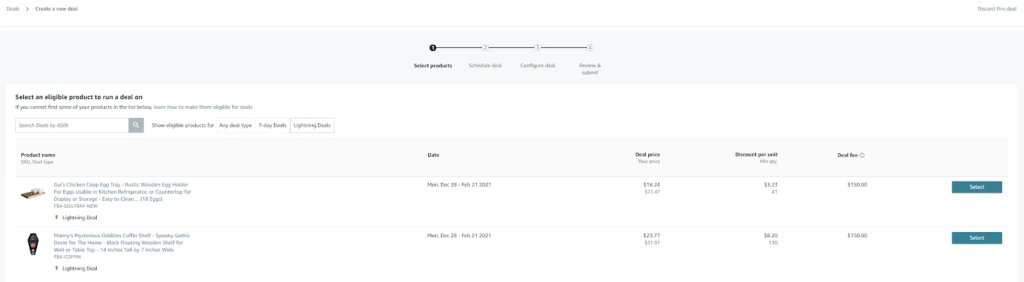 how to create lightning deals on amazon