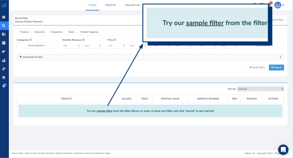 A New Way to Filter Using Black Box