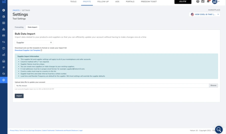 Inventory Forecasting with Helium 10’s Profits