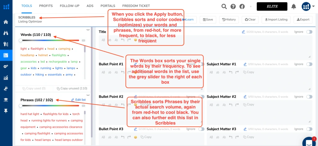 amazon listing optimization tool