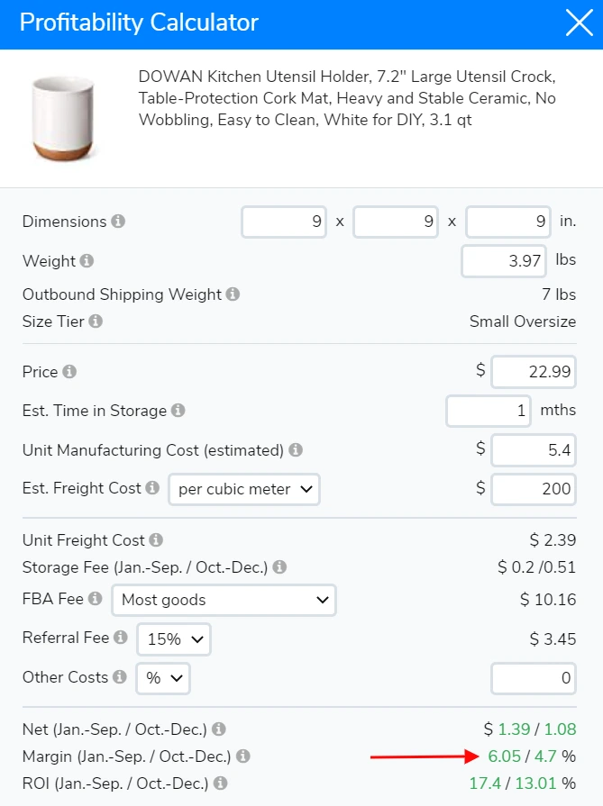 amazon fba profitability calculator