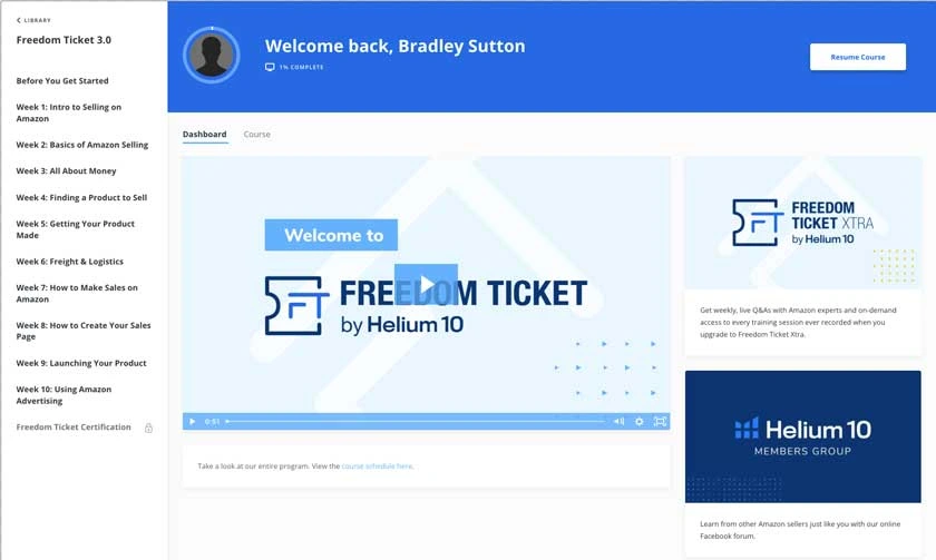 Freedom Ticket Dashboard