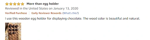 Screenshot of Amazon review