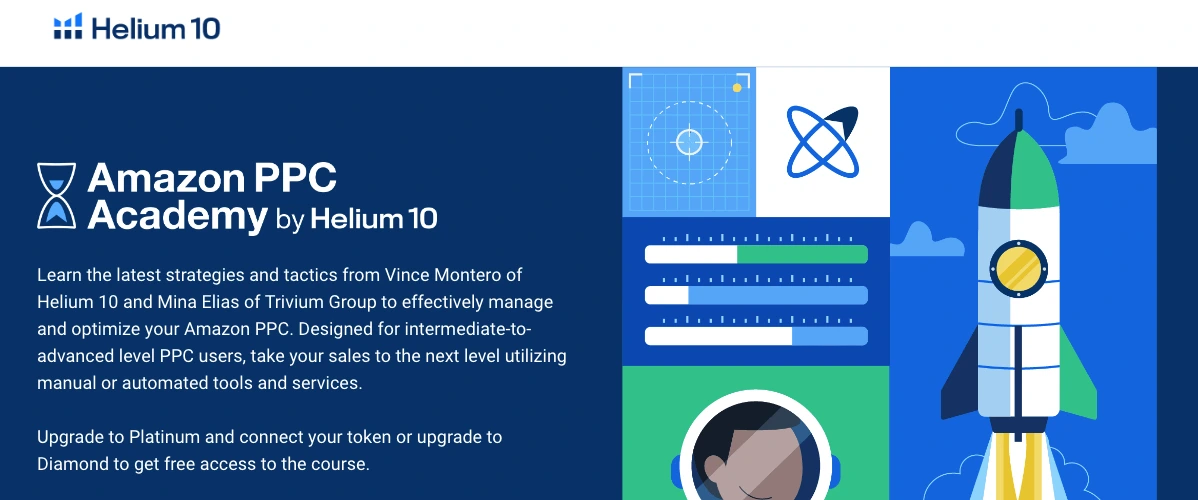 Amazon PPC Academy with Helium 10