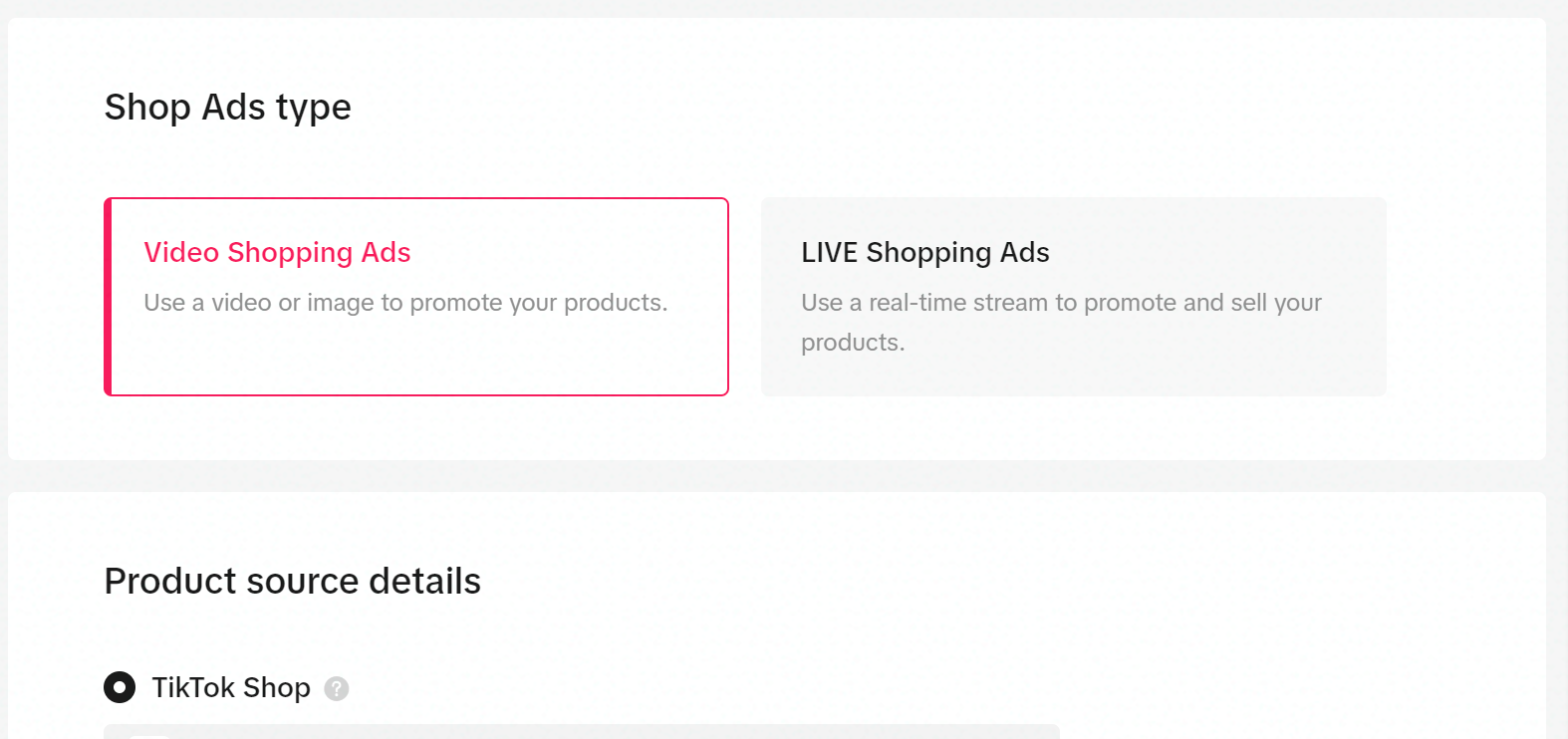 TikTok Video Shopping Ads
